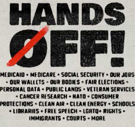 Hands Off 2025 logo